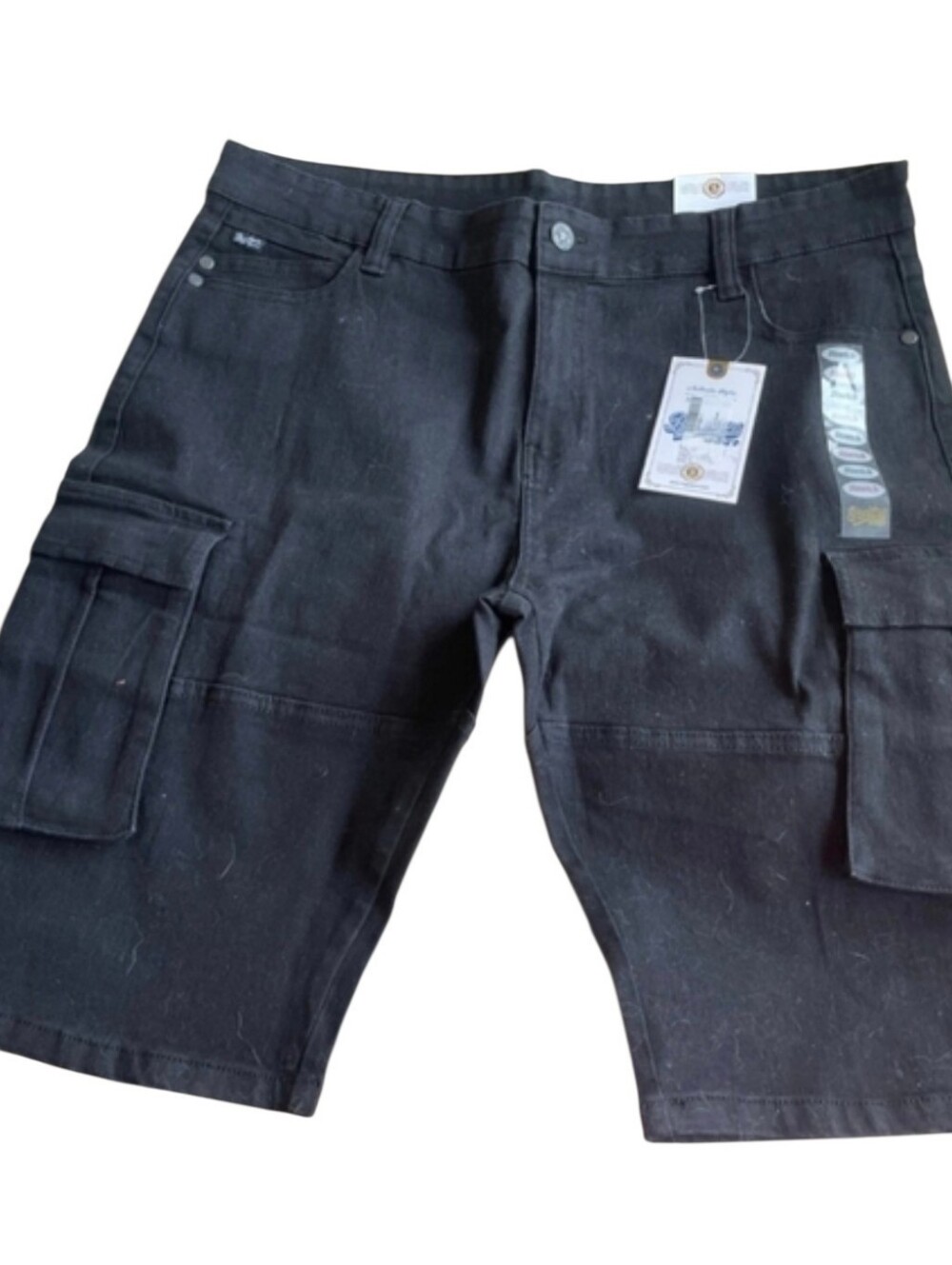 Brooklyn's Best Men's Cargo Shorts Size 40 Black Stretch New with Tags